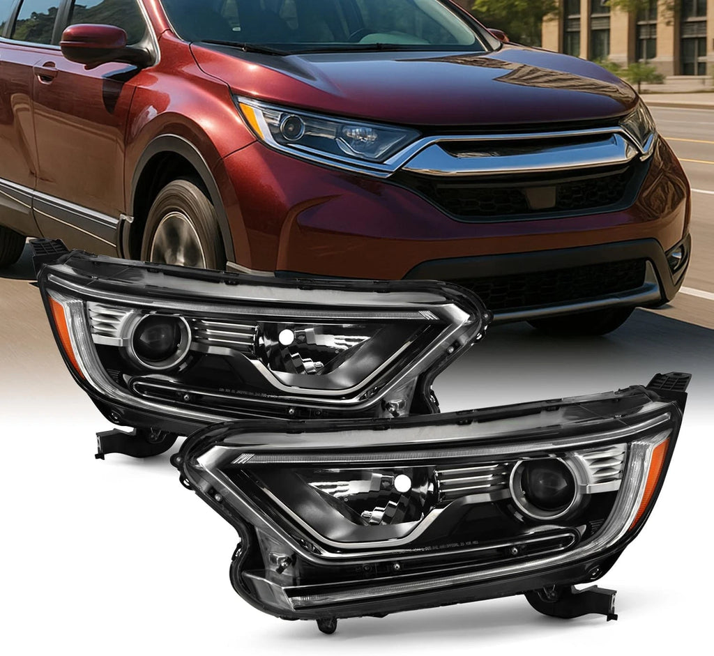 Projector Headlights for Honda CR-V (2017–2022) Halogen LED DRL
