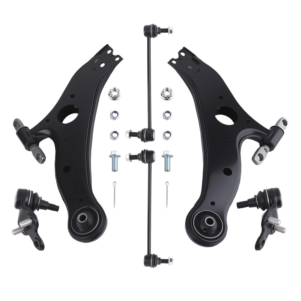2X Front Lower Control Arms + 2X Sway Bar End Links for Toyota Sienna (2004–2010)