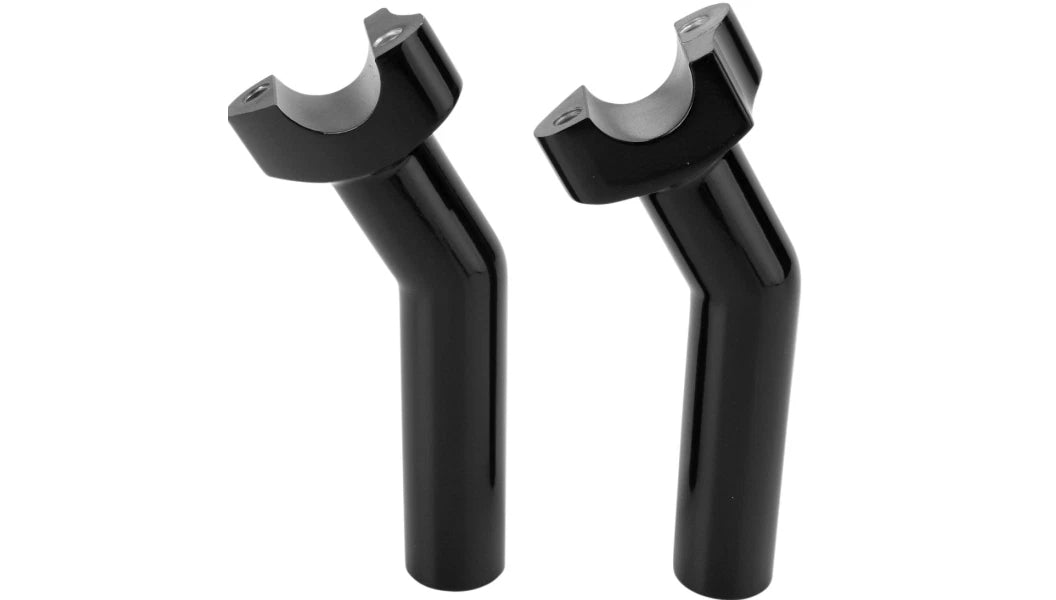 Drag Specialties 5.5" Black Pullback Handlebar Risers for Harley Davidson