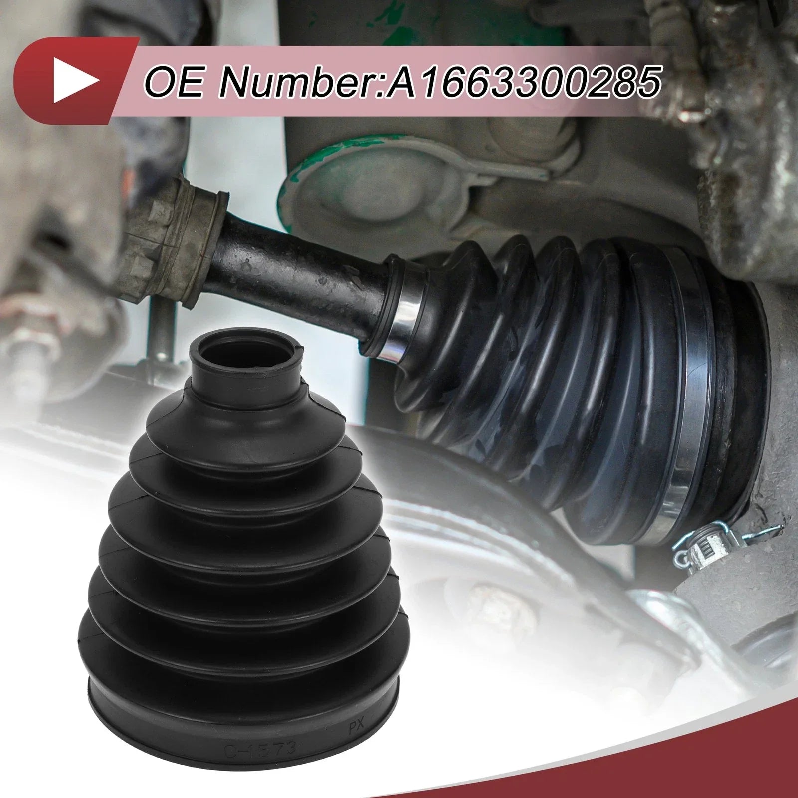 Outer CV Joint Boot Kit w/ Clamps for Mercedes-Benz GL350 (2013-2016)