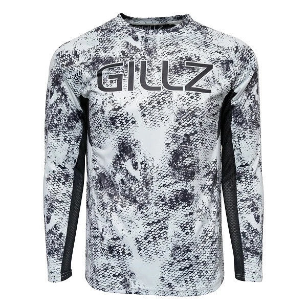 Gillz Long Sleeve Tournament Shirt for Men's Grunge Scale (Large) GMLSUVTourGV2