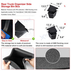 Trunk Side Storage Box for Tesla Model Y (2022-2025)