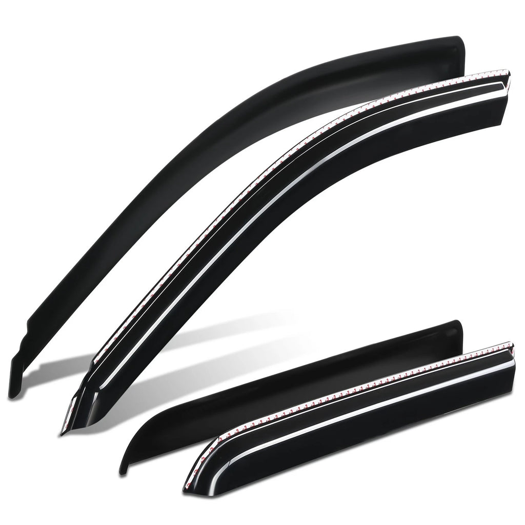 4-Piece Window Visors for Silverado Sierra Crew Cab (2014–2019)