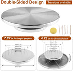 7'' Double-Sided Pottery Turntable Sculpting Wheel