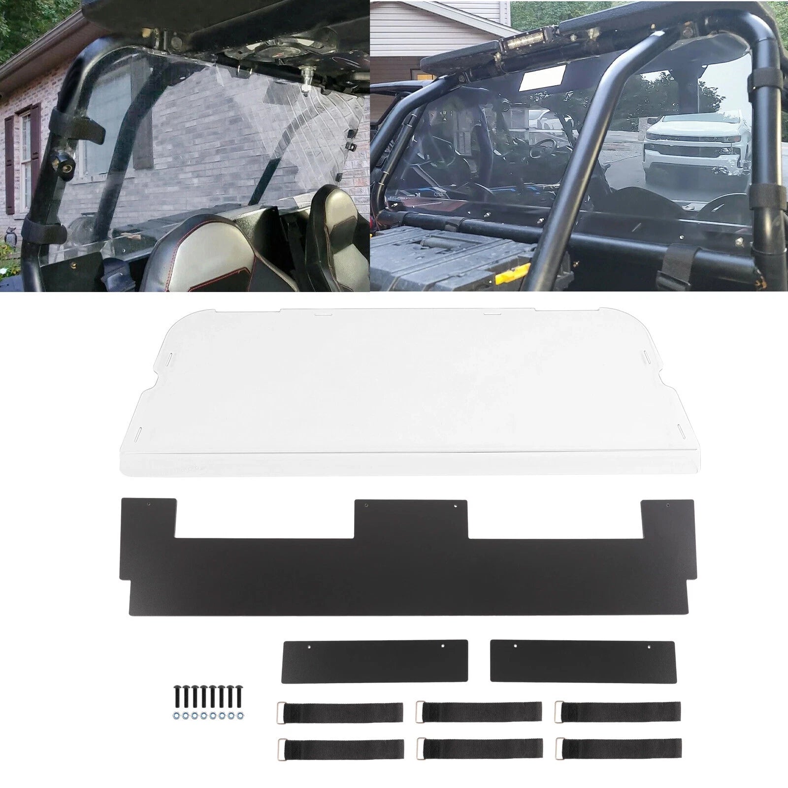 Rear Windshield Clear Window for Polaris RZR XP 1000 / RZR XP Turbo (2014–2023)