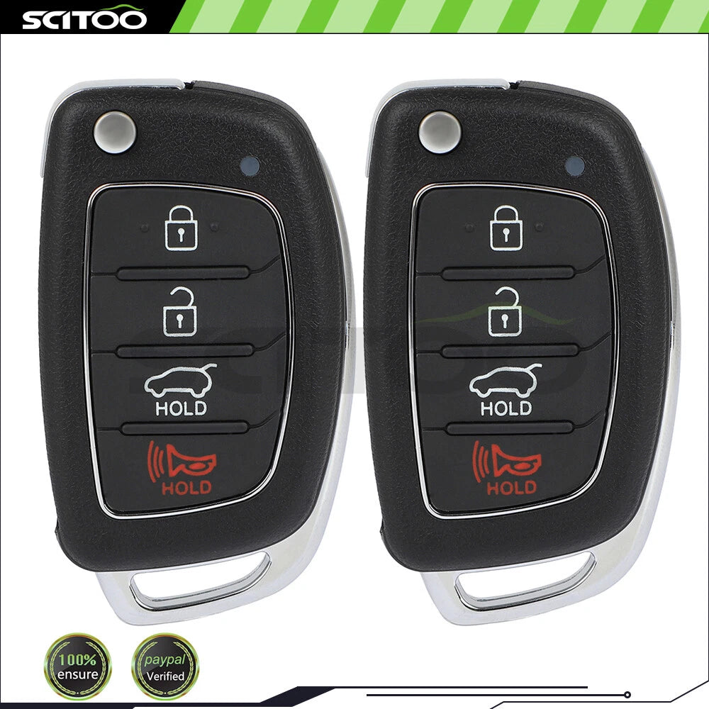 2 Keyless Entry Remotes for Hyundai Tucson (2015–2019) TQ8-RKE-4F25