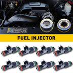 Set of 8 Fuel Injectors for Chevrolet Express 1500 GMC Sierra Yukon