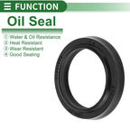 Set of 5 Oil Seal Rotary Shaft Seal NBR Rubber 25x33x4.5mm