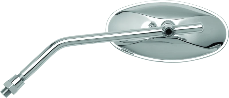Adjustable Oval Mirror 10mm for Motorcycles and Powersports Vehicles