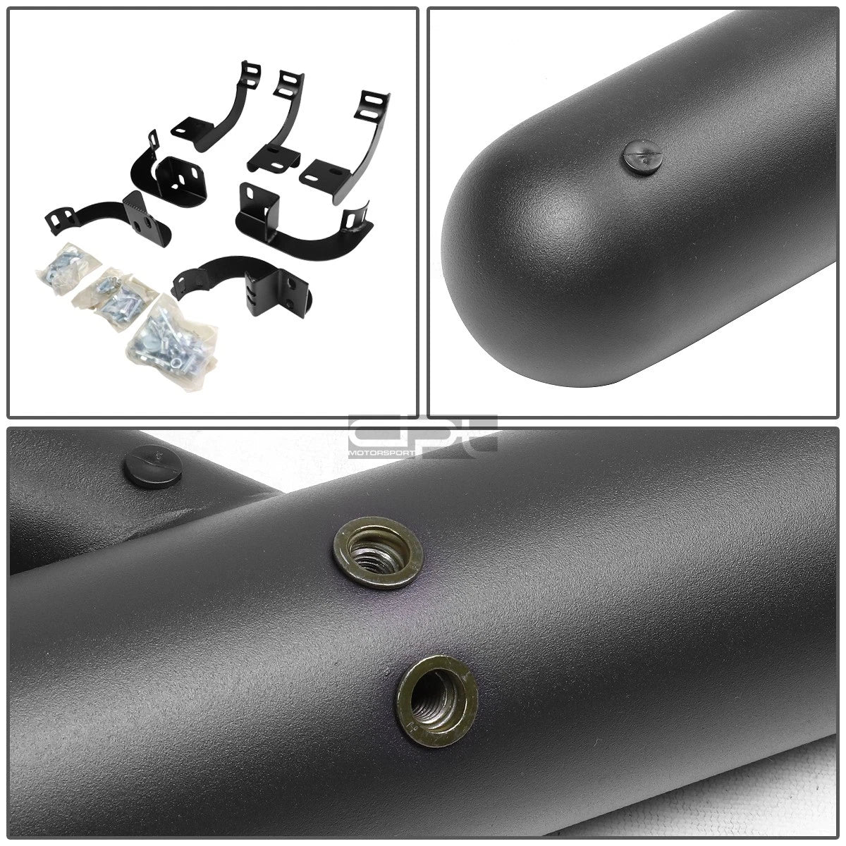 3" Matte Black Side Step Bars for Ram 1500 Extended Cab (2009–2020)