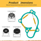 Water Pump Rebuild Kit for Yamaha YZ125 YZ125X (2005–2024) Impeller Shaft Bearing Seal