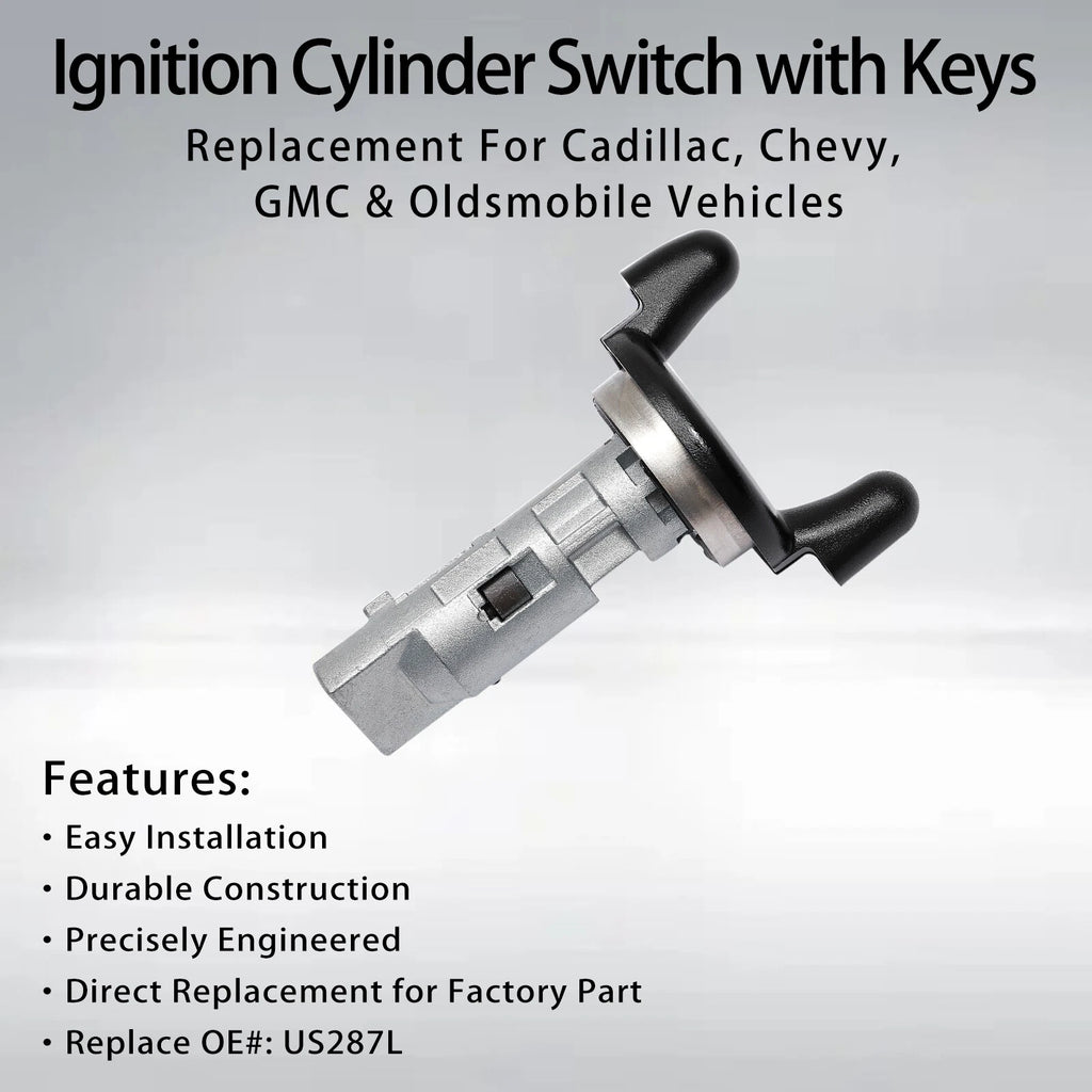 Ignition Switch Lock Cylinder for Chevy Silverado Tahoe GMC Sierra Yukon (1999-2003)