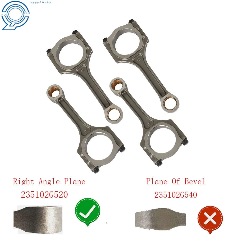 Set of 4 Connecting Rods for Kia Sorento & Hyundai Santa Fe (2013)
