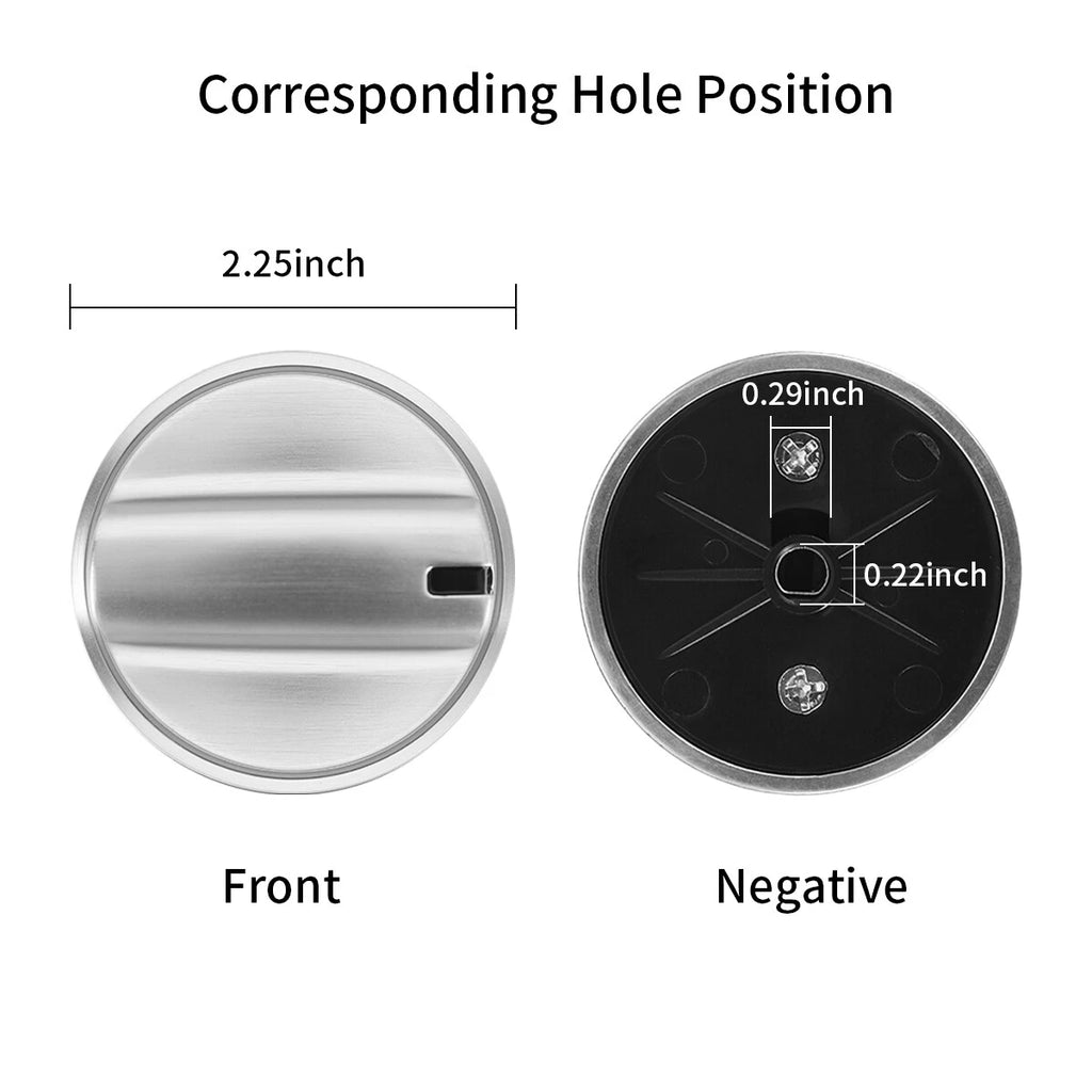 Stainless Steel Control Knob for GE Gas Range Stove