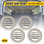 Set of 4 Roof Headliner AC Heater Air Vents for Ford Transit (2015–2025)