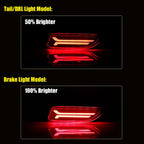 Red LED Rear Reflector Brake Signal Lights for Toyota Corolla Lexus CT200h (2011–2013)