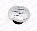 Chrome Flame Gas Cap for Harley (1984–2015)