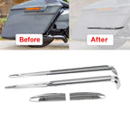 Chrome ABS Hard Saddlebag Lid Accent for Harley Street Glide FLHX, Road King FLHR (2014–2023)