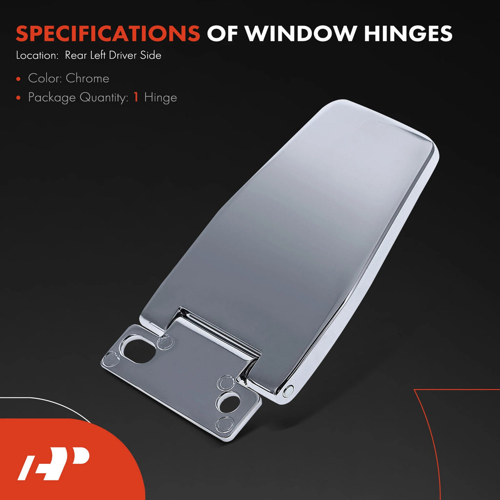 Chrome Liftgate Glass Hinge for Jeep Wrangler (1987–1995, 1997)