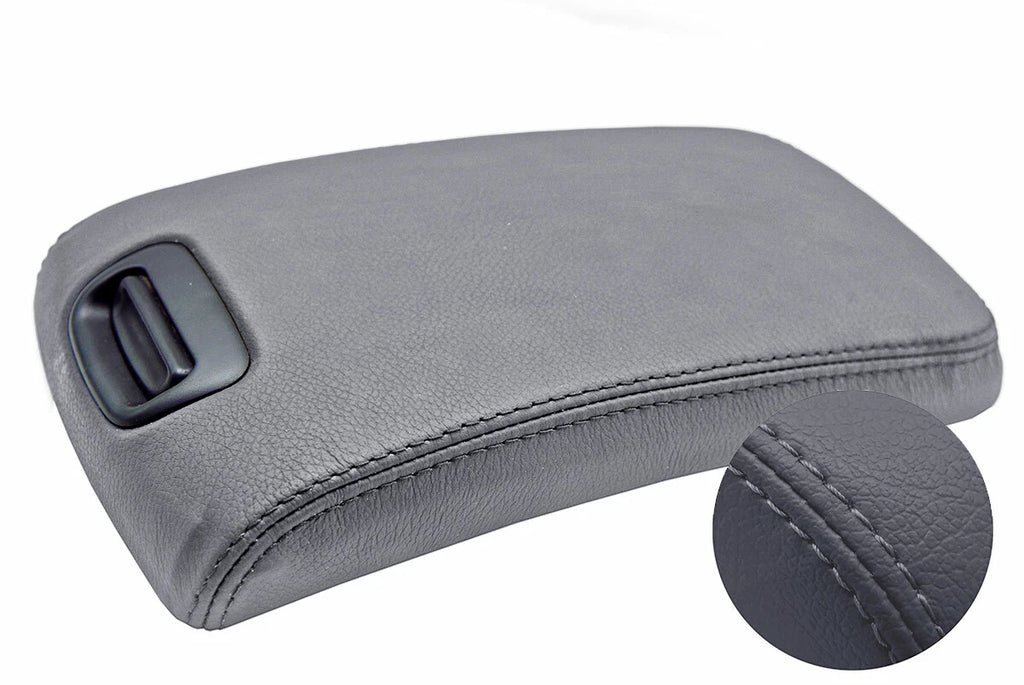 Leather Console Lid Armrest Cover for Nissan Maxima (2000–2003) Gray