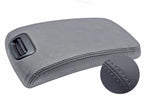Leather Console Lid Armrest Cover for Nissan Maxima (2000–2003) Gray