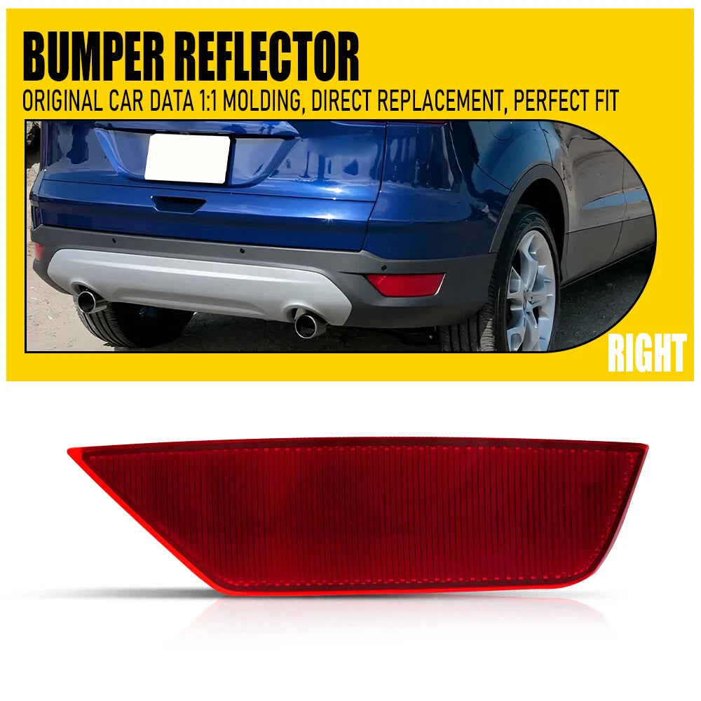RH Passenger Side Rear Bumper Reflector Light for Ford Escape (2013–2019)