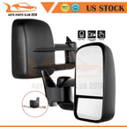 Pair of Folding Manual Black Towing Mirrors for C/K 1500/2500/3500 (1988–1998)