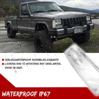 Clear Lens Side Marker Light Reflector Pair for Jeep Cherokee/Wagoneer