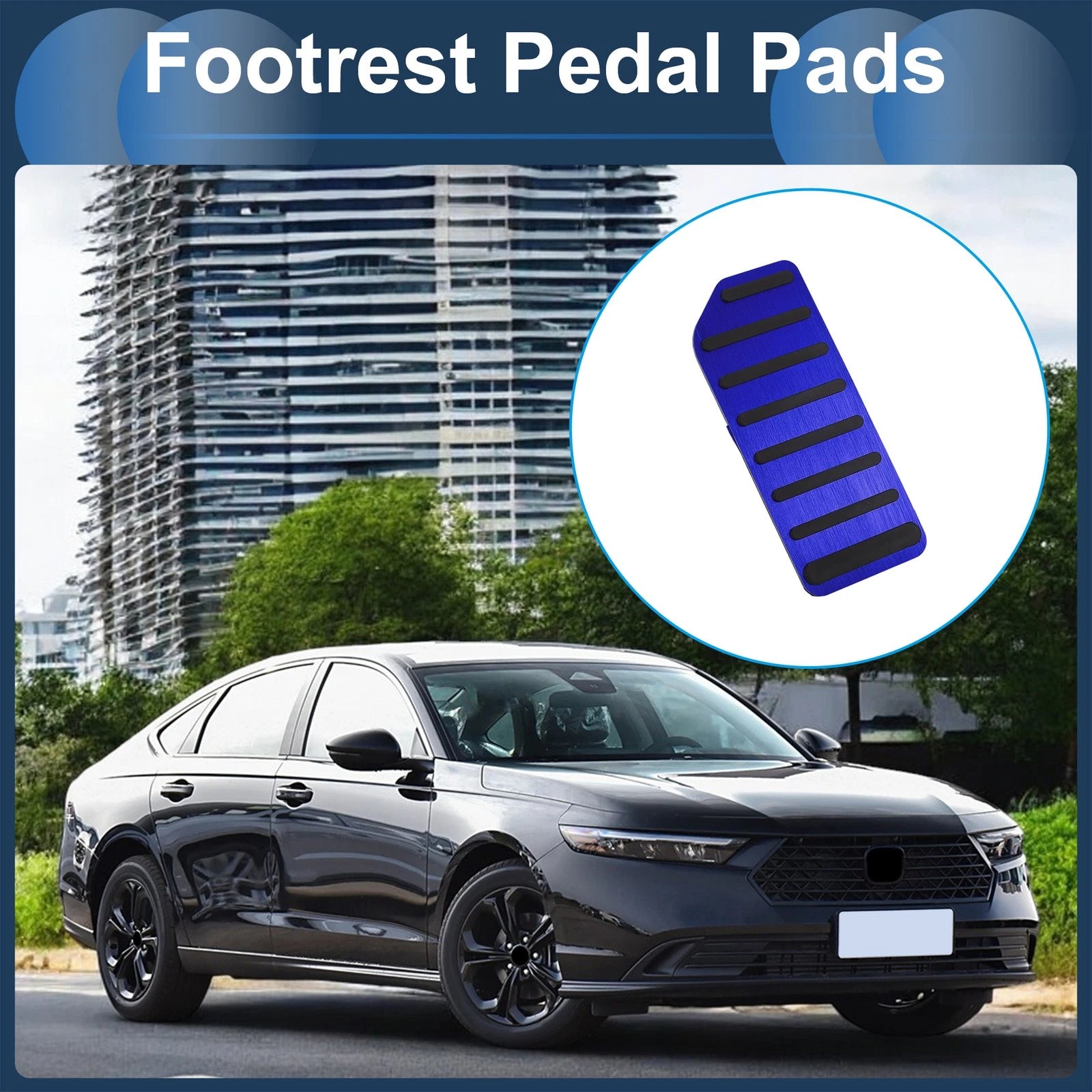 Footrest Pedal Pad Cover for Honda Accord (2018–2023) - Blue