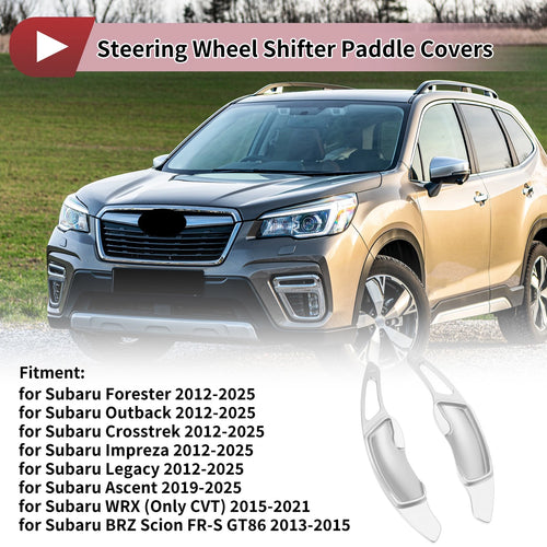 1 Pair Aluminum Alloy Steering Wheel Paddles for Subaru Impreza (2017–2021)