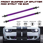 Purple Bumper Lip Splitter Strut Rod Tie Support Bar for Dodge (7.87")