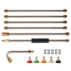 4000 PSI 15 in Pressure Washer Extension Wand for Stainless Steel Brass (6)