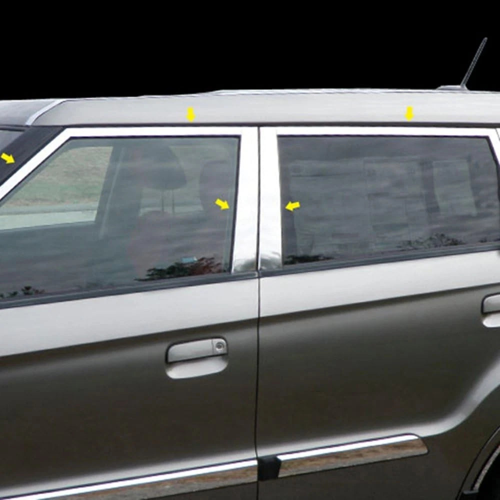 Window Package with Pillar Posts 16pc for Kia Soul (2010–2013)