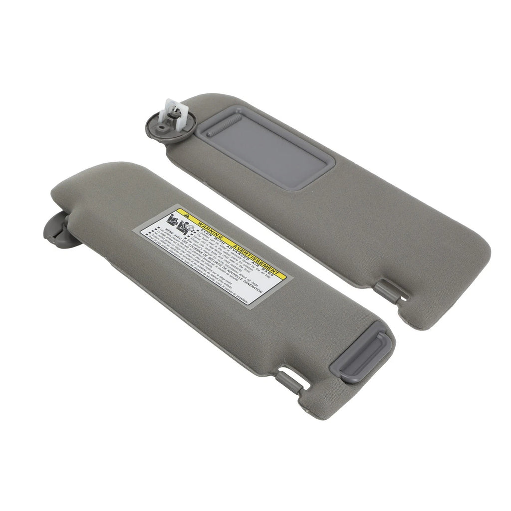 Front Sun Visor Pair for Toyota Camry (2012–2017) Gray