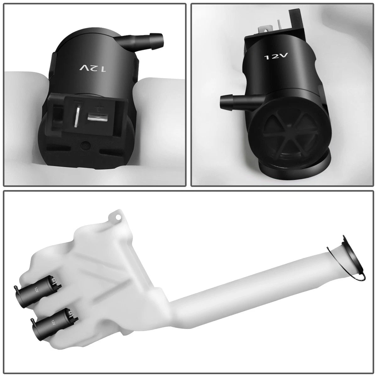 Windshield Washer Fluid Reservoir Tank Bottle w/ Pump for Suzuki Aerio (2002–2006)