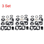 3X Carburetor Rebuild Kit for B&S 3-5HP Engine (495606, 494624, 80200, 81200)