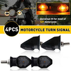 4X Amber LED Turn Signal Blinker Lights for Universal Motorcycle
