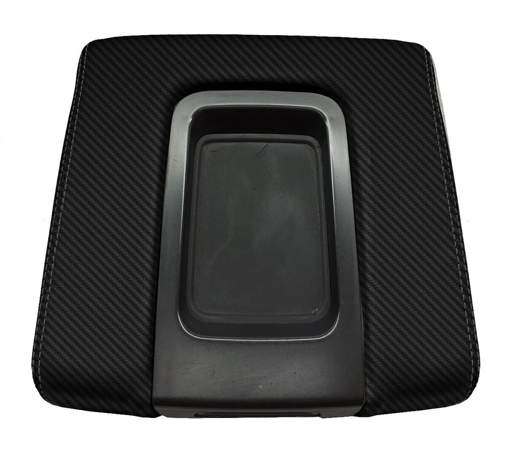 Carbon Fiber Console Lid Cover for Chevrolet Silverado (2014–2020)