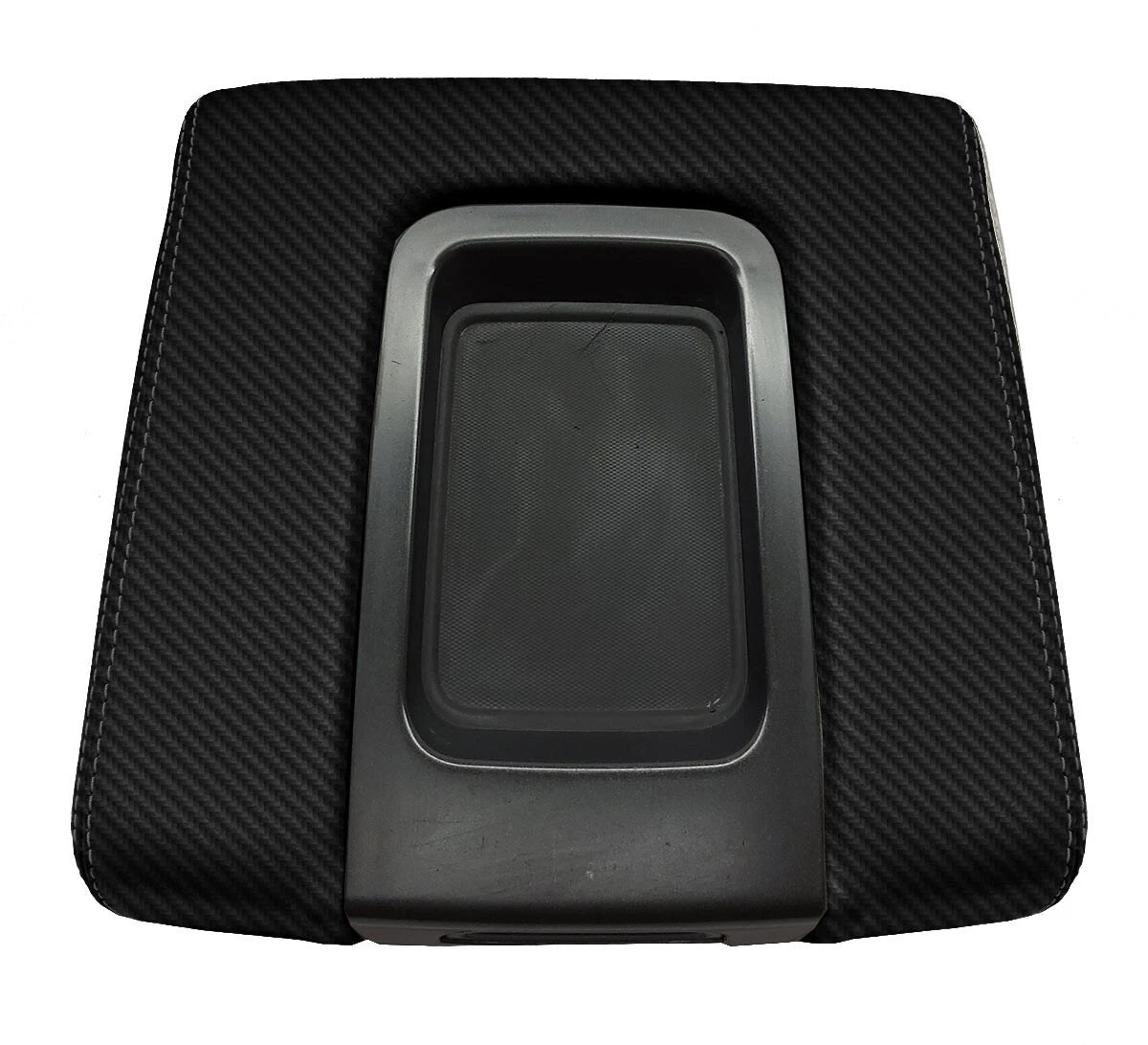 Carbon Fiber Console Lid Cover for Chevrolet Silverado (2014–2020)