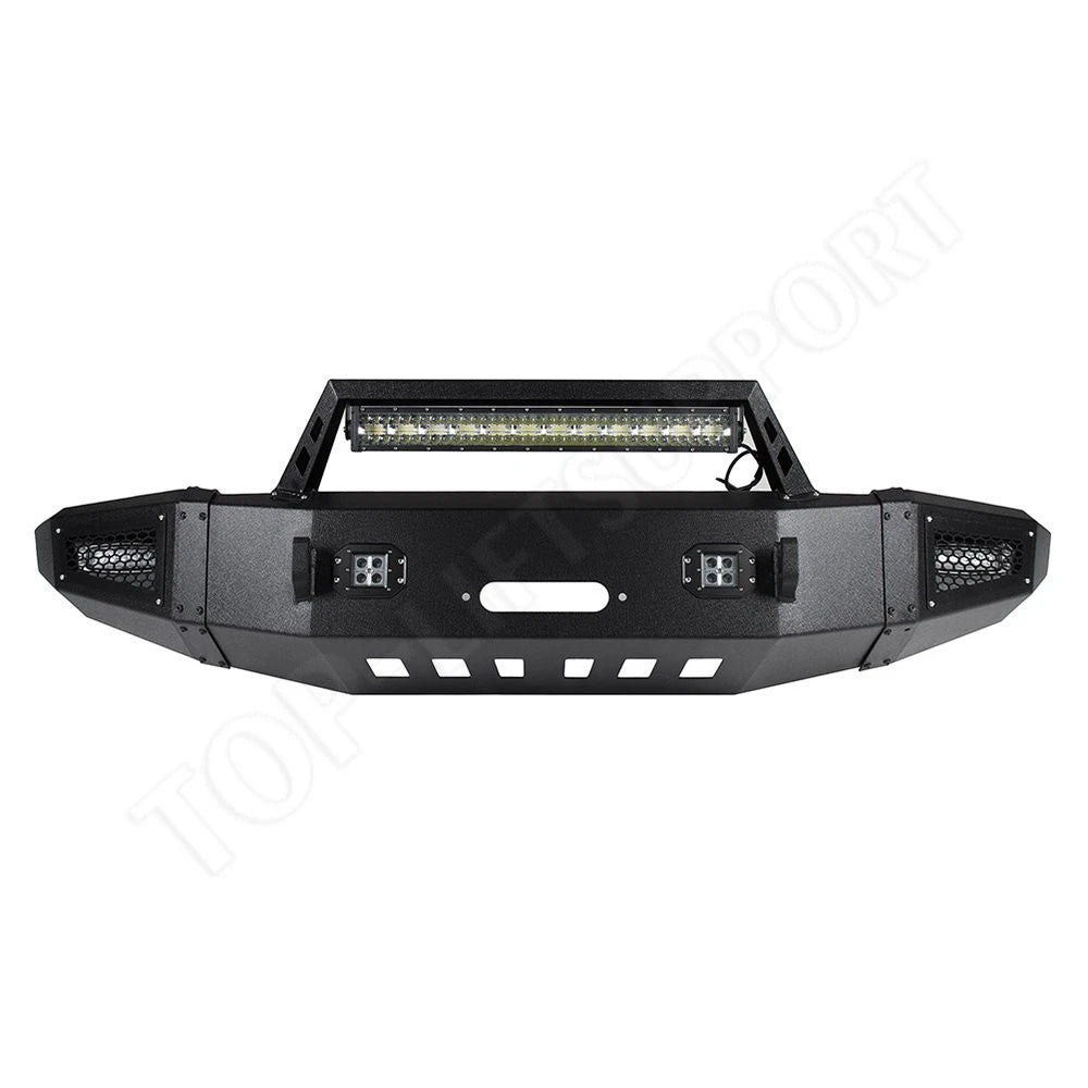 Front Rear Bumper with LED Lights for Chevrolet Silverado 2500 (2015–2017)