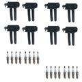 Set of 8 Ignition Coils & 16 Denso Iridium Spark Plugs for Ram 2500 (2003–2023)