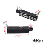 Black Gear Skull 3" Footpeg Mount Kit for 1.25" Engine Guard Crash Bar