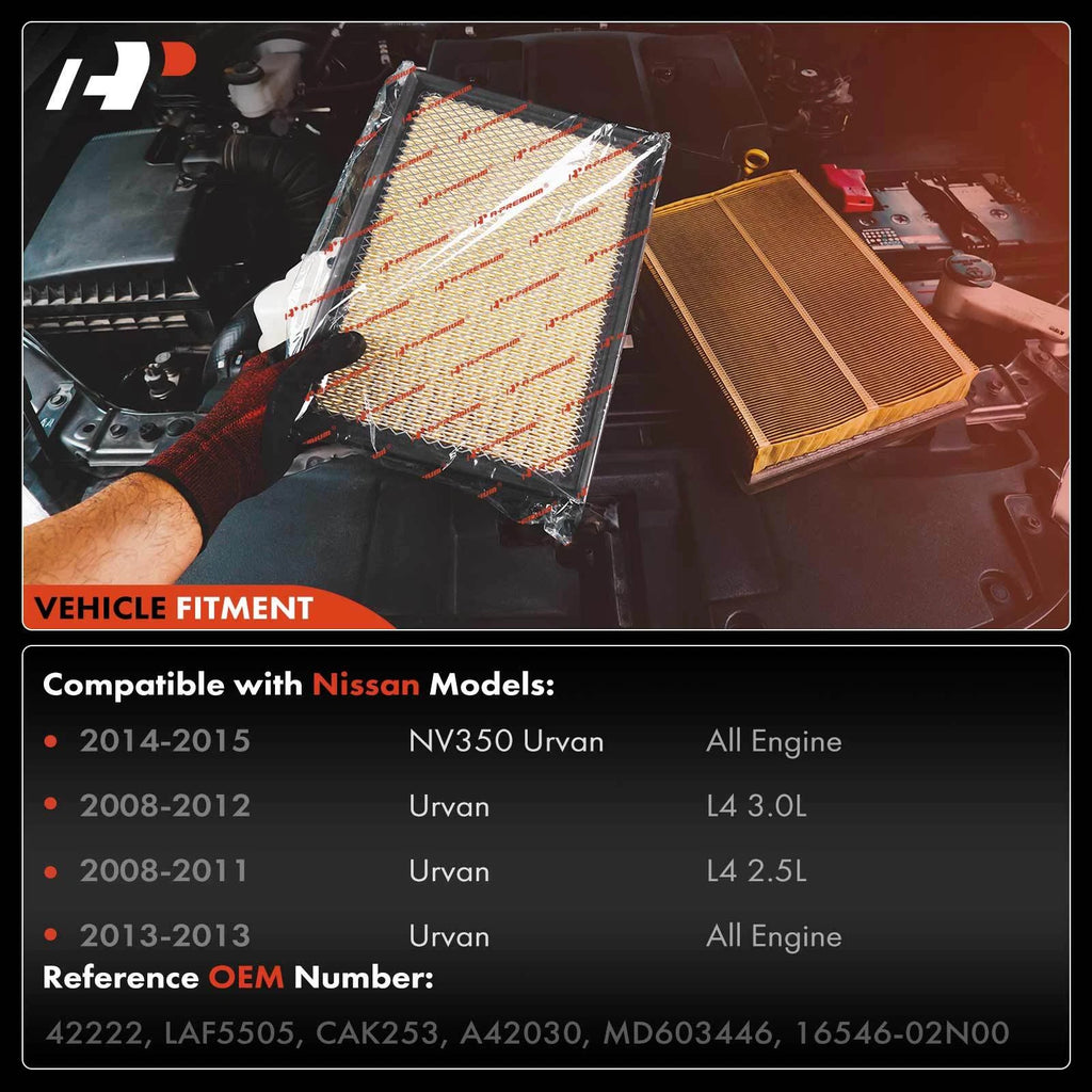 Engine Air Filter for Nissan NV350 Urvan (2014-2015)
