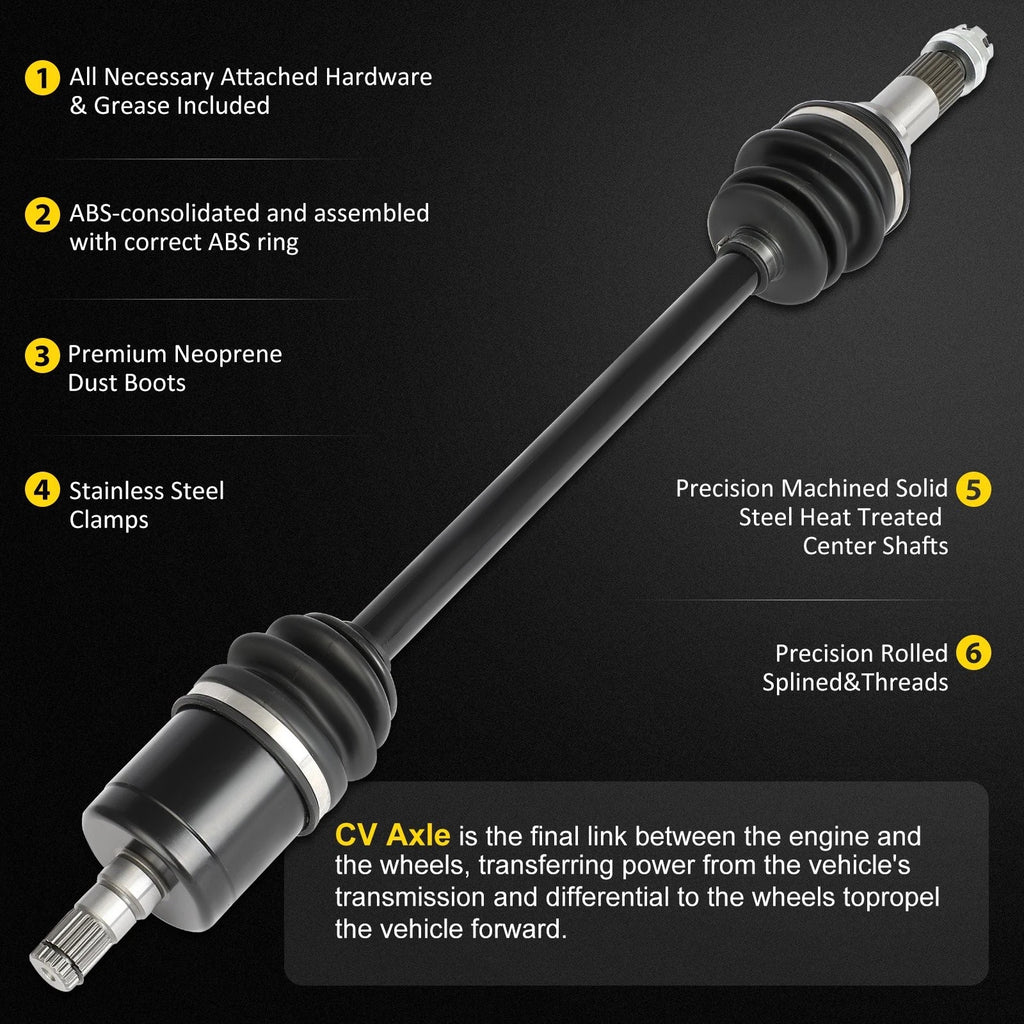 2Pcs Front CV Axle for Can-Am Defender HD5 HD8 HD9 HD10 Max