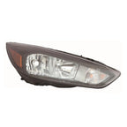 Passenger Halogen Headlight Assembly Replacement w Black Bezel for Nissan Altima (2013–2018)