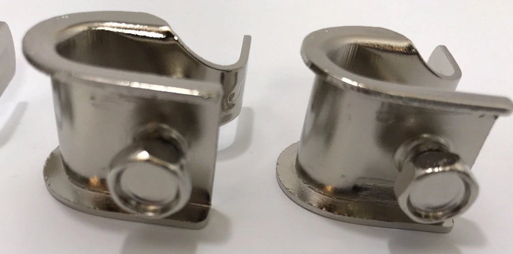 Set of 4 Fender Skirt Mounting Clips for Chevrolet Oldsmobile Buick (1955–1966)
