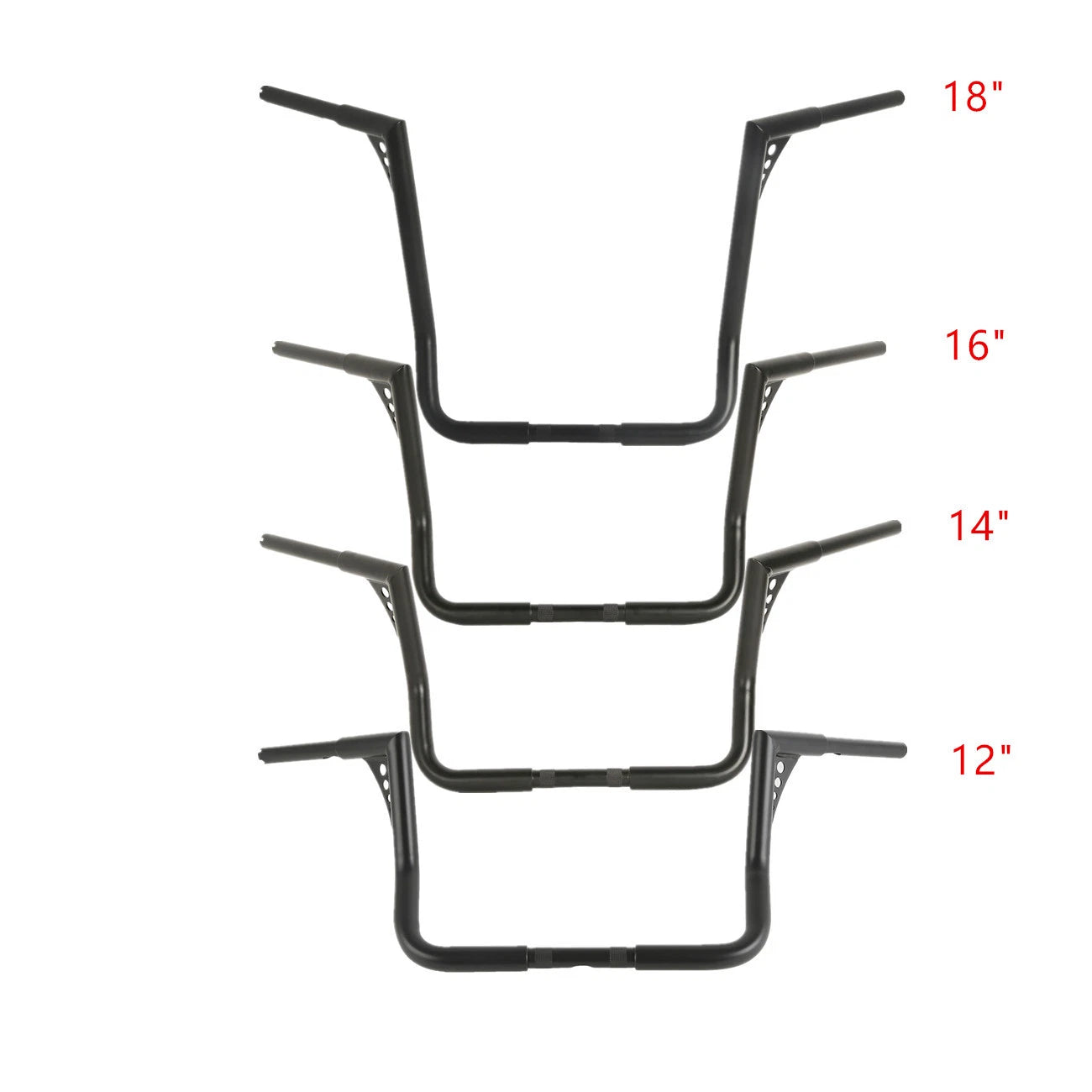 Rise Handlebar for Harley Electra Glide (1982–2024) Black/Chrome
