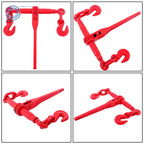 Set of 4 Chain Binders for Load Securement (10FT, 3/8"-1/2", G80)