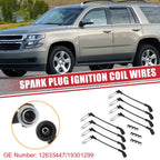 8pcs Spark Plug Wire Ignition Coil Cable No. 12633447 for Chevrolet Silverado (2007–2013)