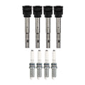 Set of 4 NGK Ignition Coils & Ruthenium HX Spark Plugs for Audi allroad (2000–2023)
